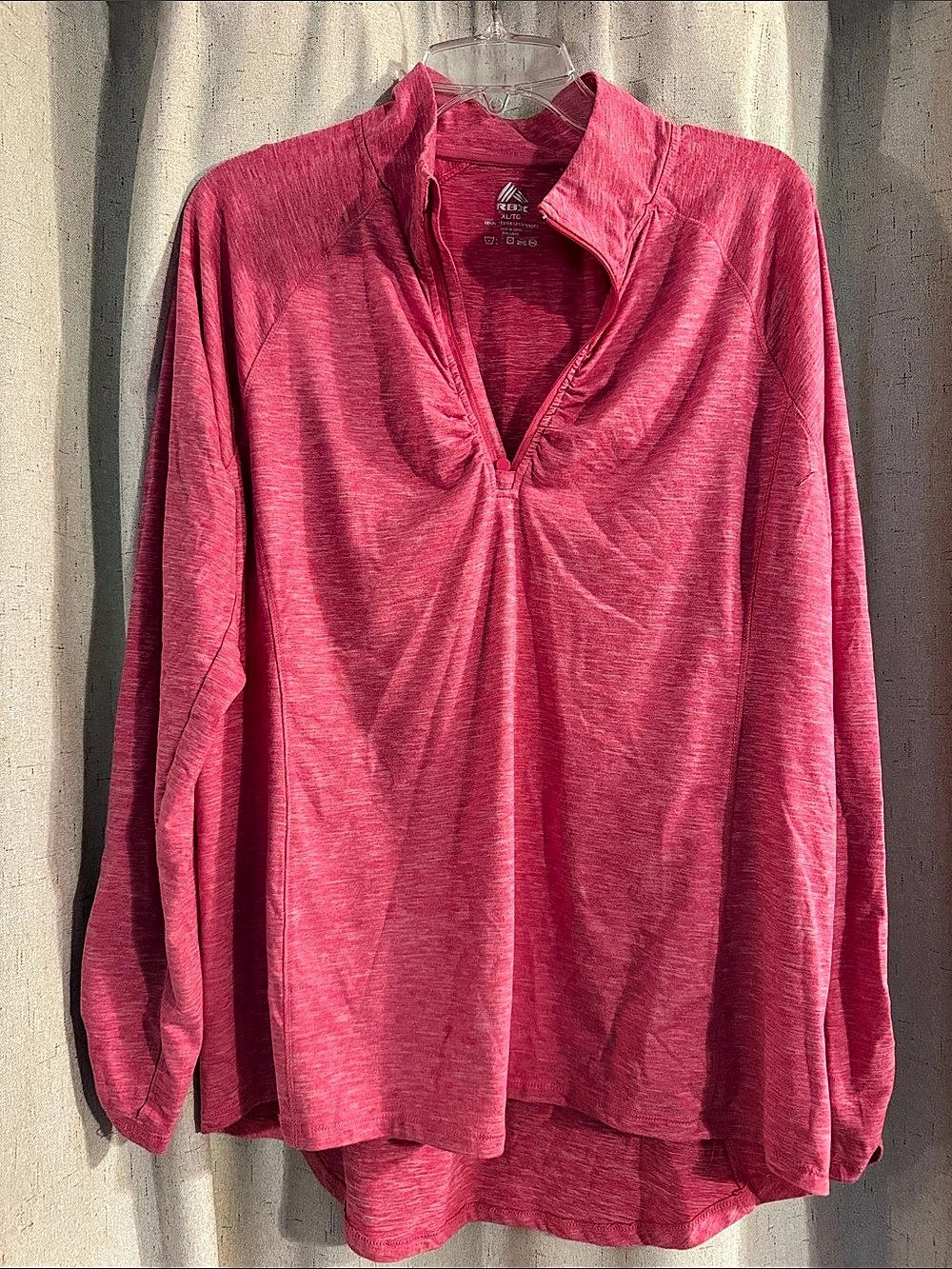 Reebok Long Sleeve Top in Pink XL Like New
